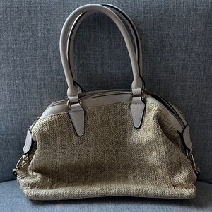 Elegant Tan Woven Women's Bag